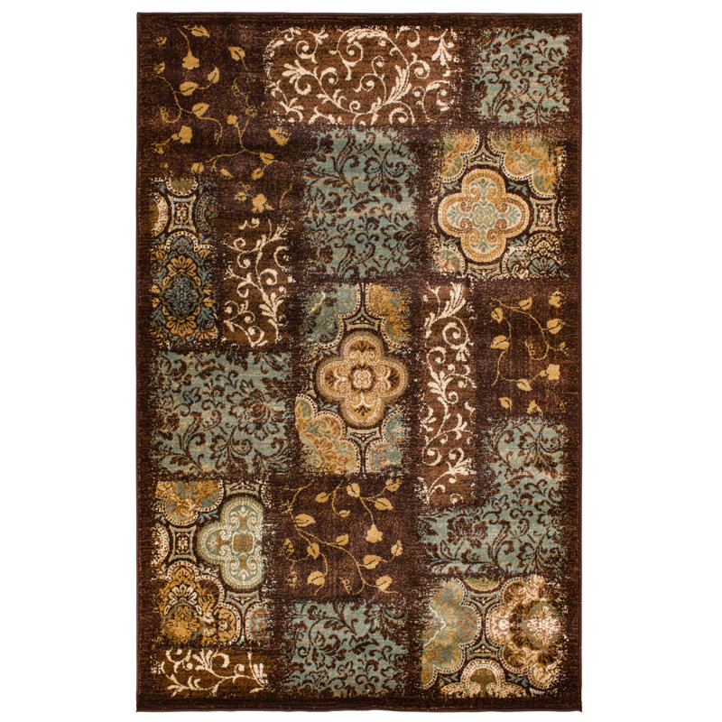 Threadbind Crawford Dark Wine Area Rug Wayfair